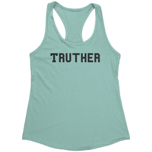 Load image into Gallery viewer, Truther_Tank_Top_-_Black_Text_for_Women__Mint_Mockup.png_15369885