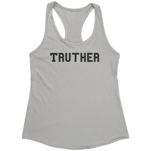 Load image into Gallery viewer, Truther_Tank_Top_-_Black_Text_for_Women__Silver_Mockup.png_15369887