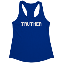 Load image into Gallery viewer, Truther_Tank_Top_-_White_Text_for_Women__Royal_Mockup.png_15369906