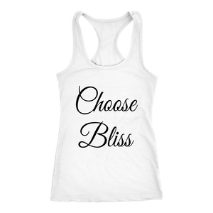 women's white choose bliss t-shirt