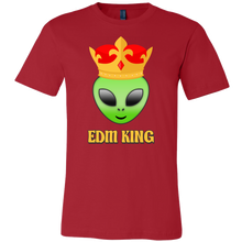 Load image into Gallery viewer, men&#39;s red EDM alien t-shirt