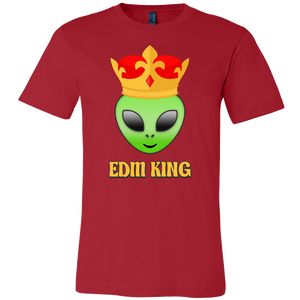 men's red EDM alien t-shirt
