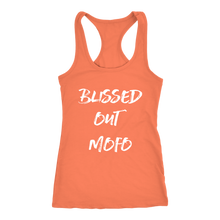 Load image into Gallery viewer, women&#39;s orange blissed out mofo tank top t-shirt