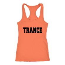 Load image into Gallery viewer, women&#39;s orange trance EDM tank top t-shirt