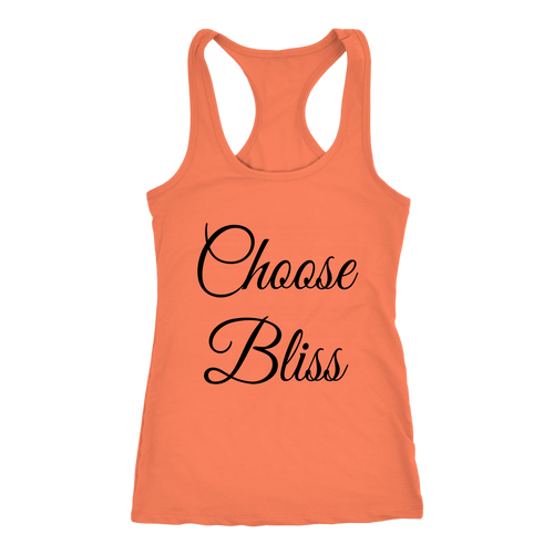 women's orange choose bliss t-shirt