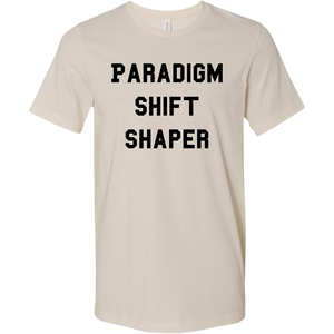 men's tan paradigm shift shaper T-shirt