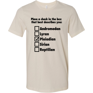Men's Pleiadian T-Shirt Black Text