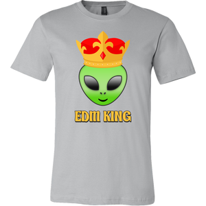 men's gray EDM alien t-shirt