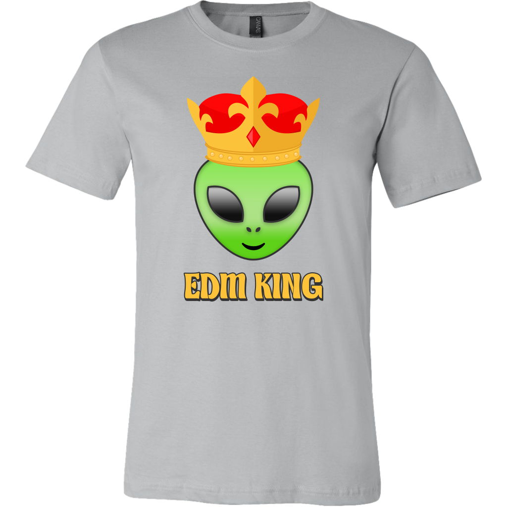 men's gray EDM alien t-shirt