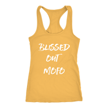 Load image into Gallery viewer, women&#39;s yellow blissed out mofo tank top t-shirt