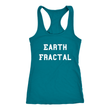 Load image into Gallery viewer, Women&#39;s Earth Fractal T Shirt - White Text