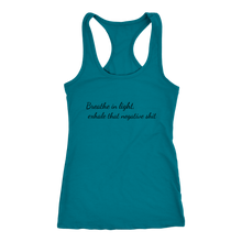Load image into Gallery viewer, women&#39;s teal breathe in light t-shirt