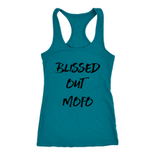 Load image into Gallery viewer, Women&#39;s Blissed Out Mofo T-Shirt Black Text
