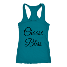 Load image into Gallery viewer, Women&#39;s Choose Bliss T-Shirt Black Text