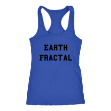 Load image into Gallery viewer, Women&#39;s Earth Fractal T Shirt - Black Text