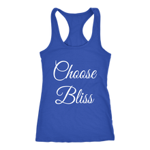 Load image into Gallery viewer, Women&#39;s Choose Bliss T Shirt - White Text
