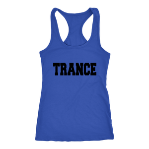 women's blue trance EDM tank top t-shirt