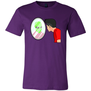 men's purple alien t-shirt