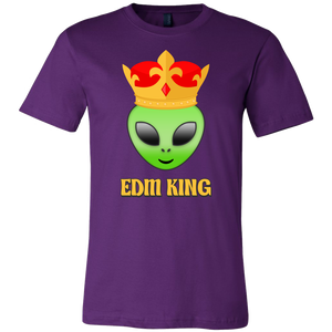men's purple EDM alien t-shirt