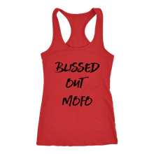 Load image into Gallery viewer, women&#39;s red blissed out mofo tank top t-shirt