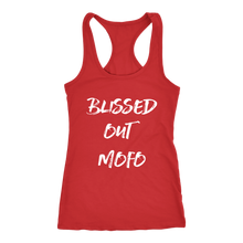 Load image into Gallery viewer, women&#39;s red blissed out mofo tank top t-shirt