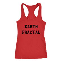 Load image into Gallery viewer, Women&#39;s Earth Fractal T Shirt - Black Text