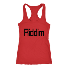 Load image into Gallery viewer, women&#39;s red Riddim EDM tank top t-shirt