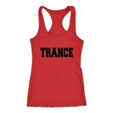 Load image into Gallery viewer, women&#39;s red trance EDM tank top t-shirt