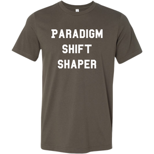 men's dark brown paradigm shift shaper t-shirt