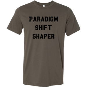 Men's brown paradigm shift shaper T-shirt