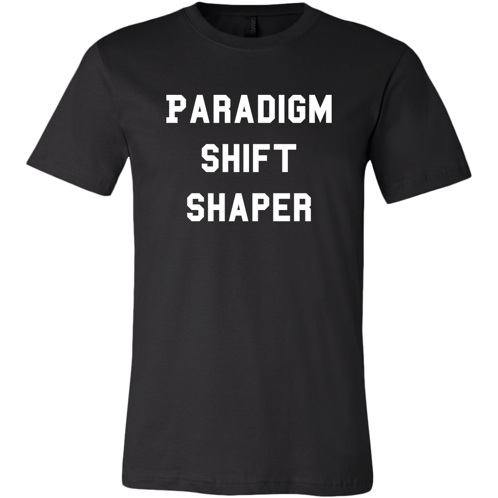 men's black paradigm shift shaper T-shirt
