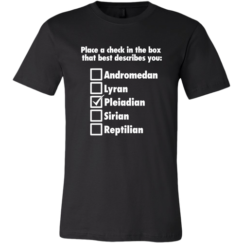 Men's Pleiadian T-Shirt White Text