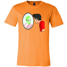 Load image into Gallery viewer, men&#39;s orange alien t-shirt