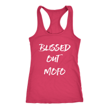 Load image into Gallery viewer, women&#39;s coral pink blissed out mofo tank top t-shirt