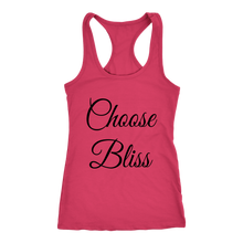 Load image into Gallery viewer, women&#39;s hot pink choose bliss t-shirt