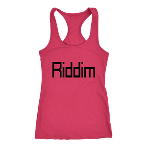 women's hot pink Riddim EDM tank top t-shirt