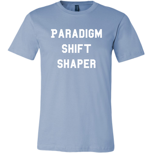 men's light blue paradigm shift shaper t-shirt