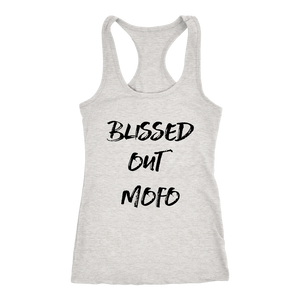 women's gray blissed out mofo tank top t-shirt
