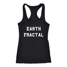 Load image into Gallery viewer, Women&#39;s Earth Fractal T Shirt - White Text