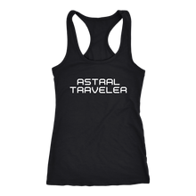 Load image into Gallery viewer, Women&#39;s Astral Traveler T-Shirt - White Text