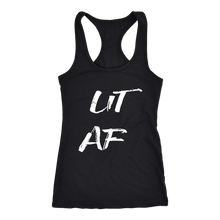 Load image into Gallery viewer, Women&#39;s Lit AF T Shirt  - White Text