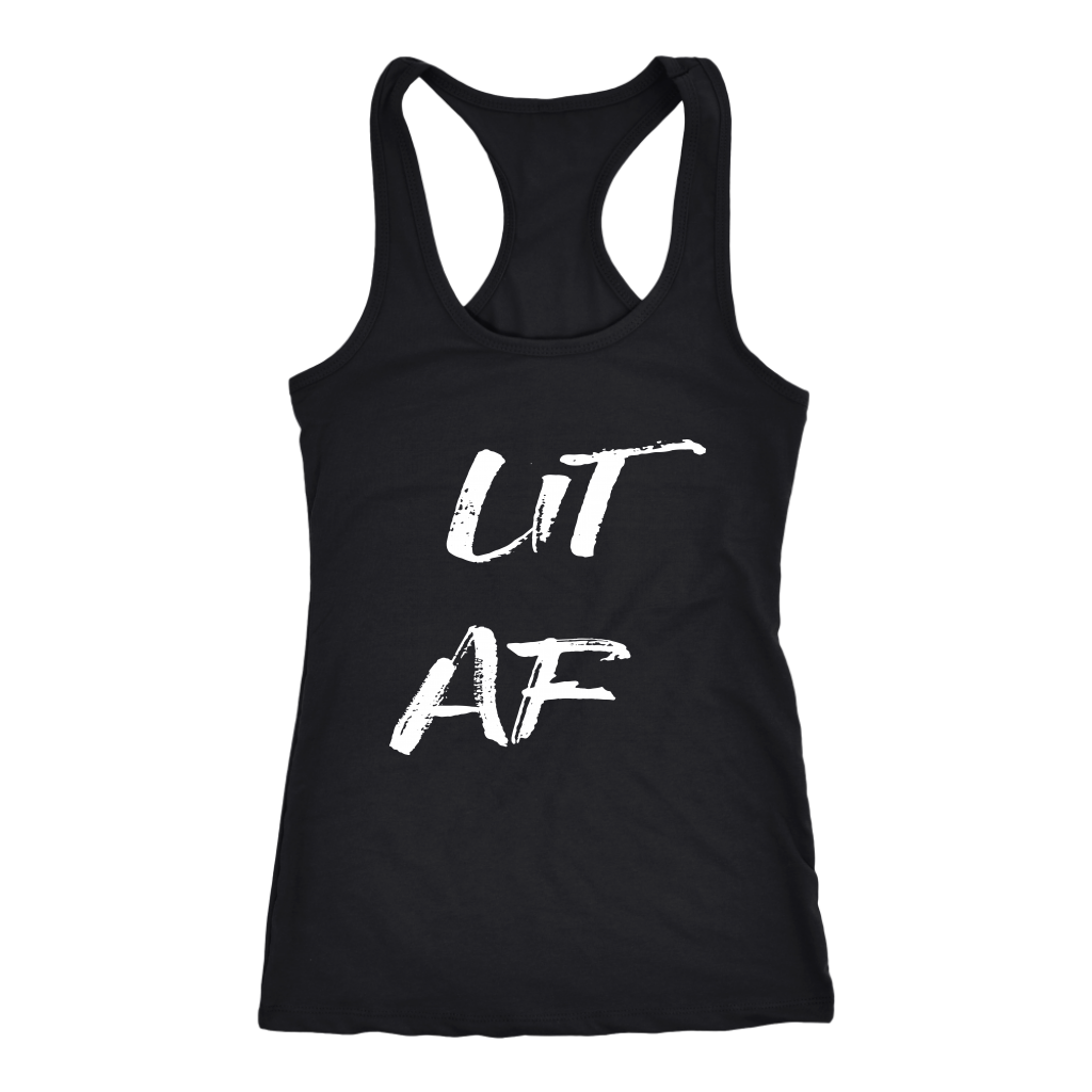 Women's Lit AF T Shirt  - White Text