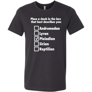 Men's Pleiadian T-Shirt White Text