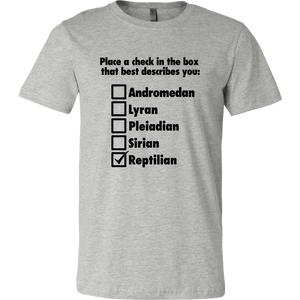 Men's Reptilian T-Shirt Black Text