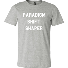 Load image into Gallery viewer, men&#39;s heather gray paradigm shift shaper T-shirt