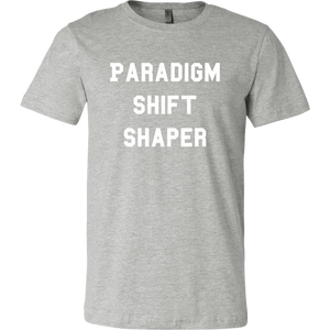 men's heather gray paradigm shift shaper T-shirt