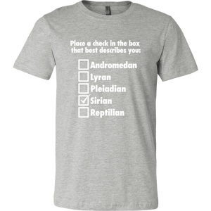 Men's Sirian T-Shirt White Text