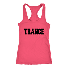 Load image into Gallery viewer, women&#39;s coral pink trance EDM tank top t-shirt