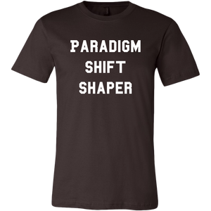 men's dark brown paradigm shift shaper T-shirt
