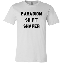Load image into Gallery viewer, Men&#39;s white paradigm shift shaper T-shirt